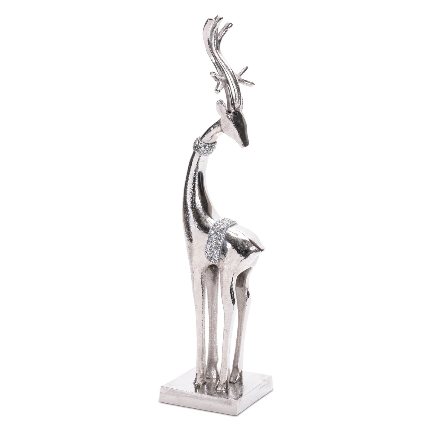 Aluminum Metal Holiday Deer (Set of 2)