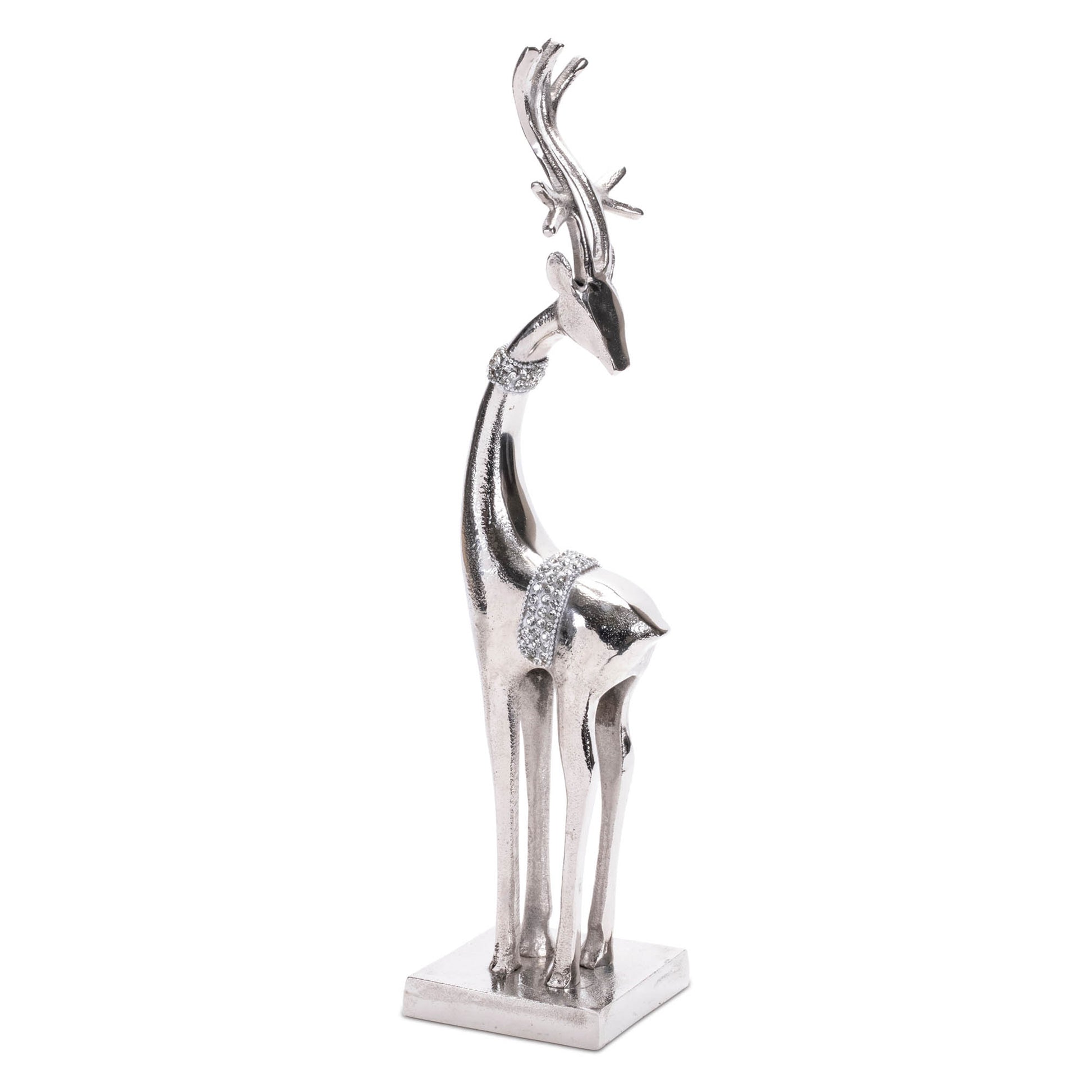 Aluminum Metal Holiday Deer (Set of 2)