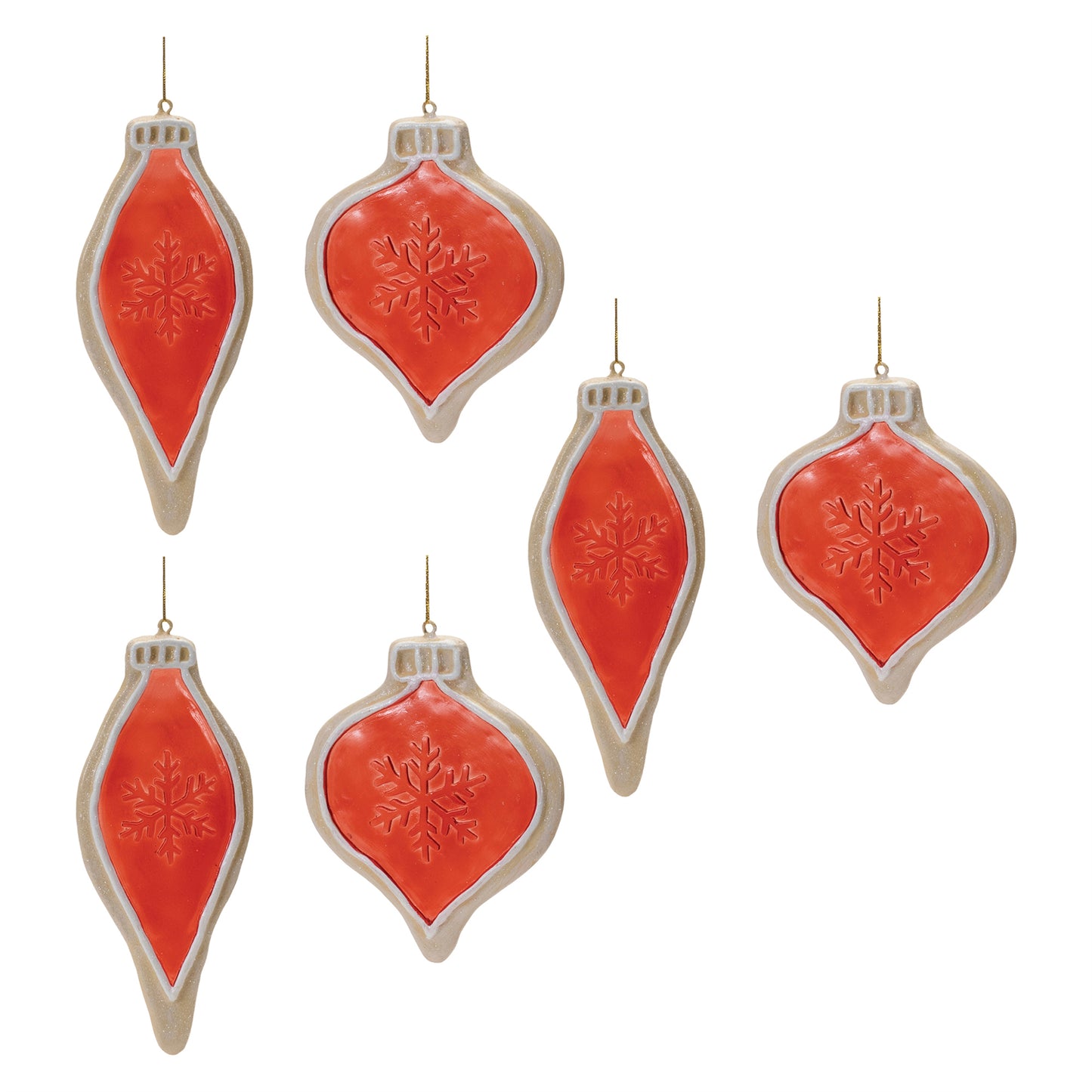 Frosted Cookie Onion Ornament (Set of 6)