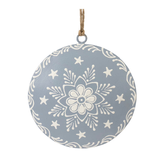 Disc Ornament (Set of 12) 4.5"H Iron