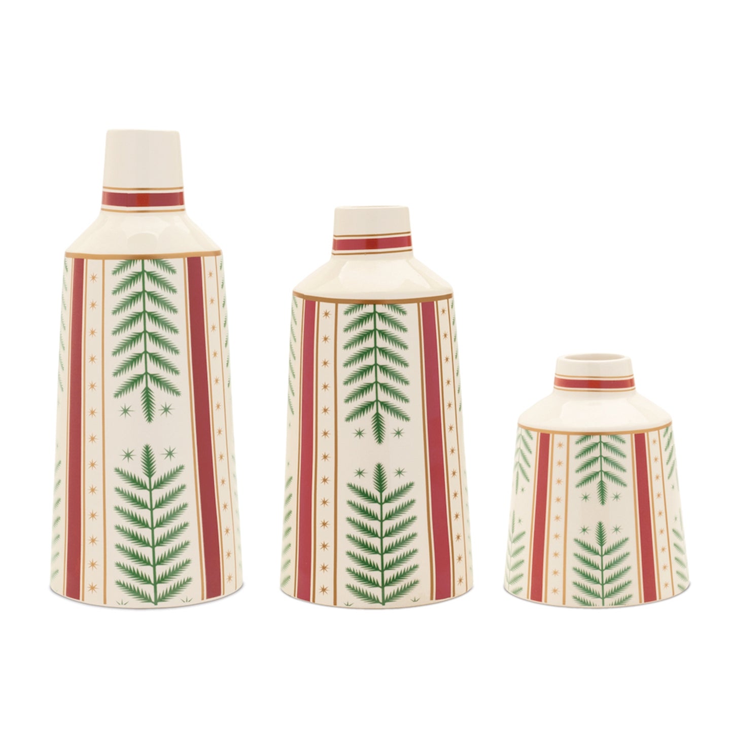 Tapered Holiday Vase (Set of 3)