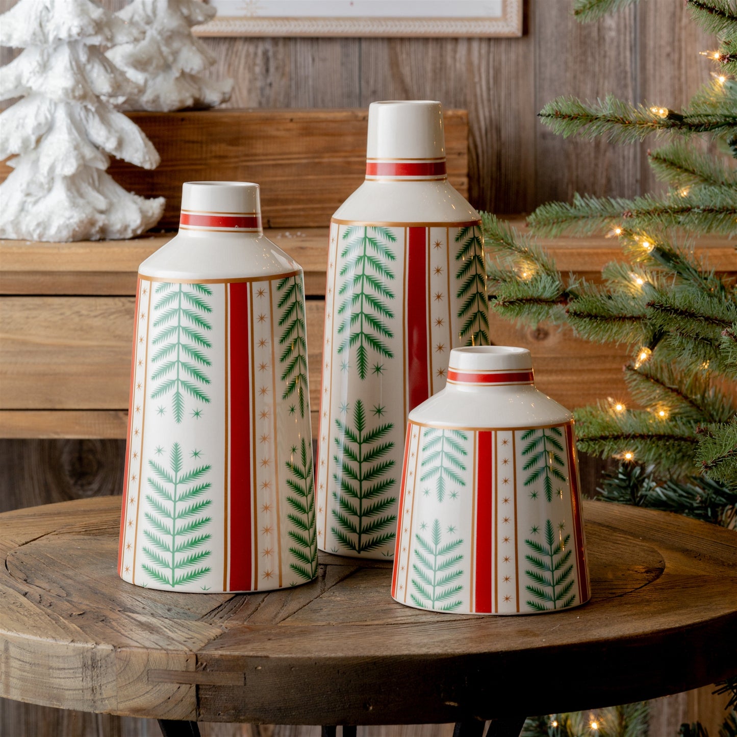 Tapered Holiday Vase (Set of 3)