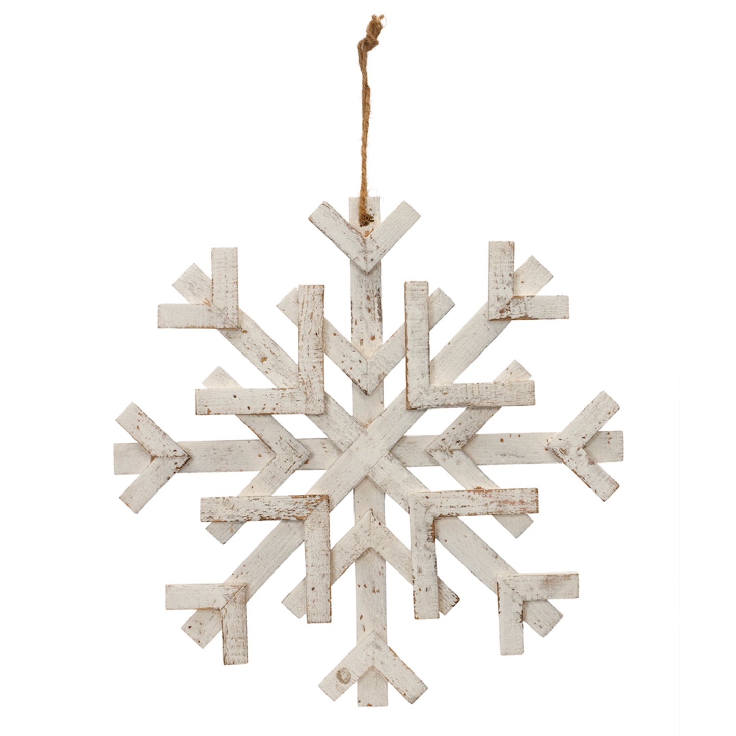 Snowflake (Set of 4) 16"D Wood