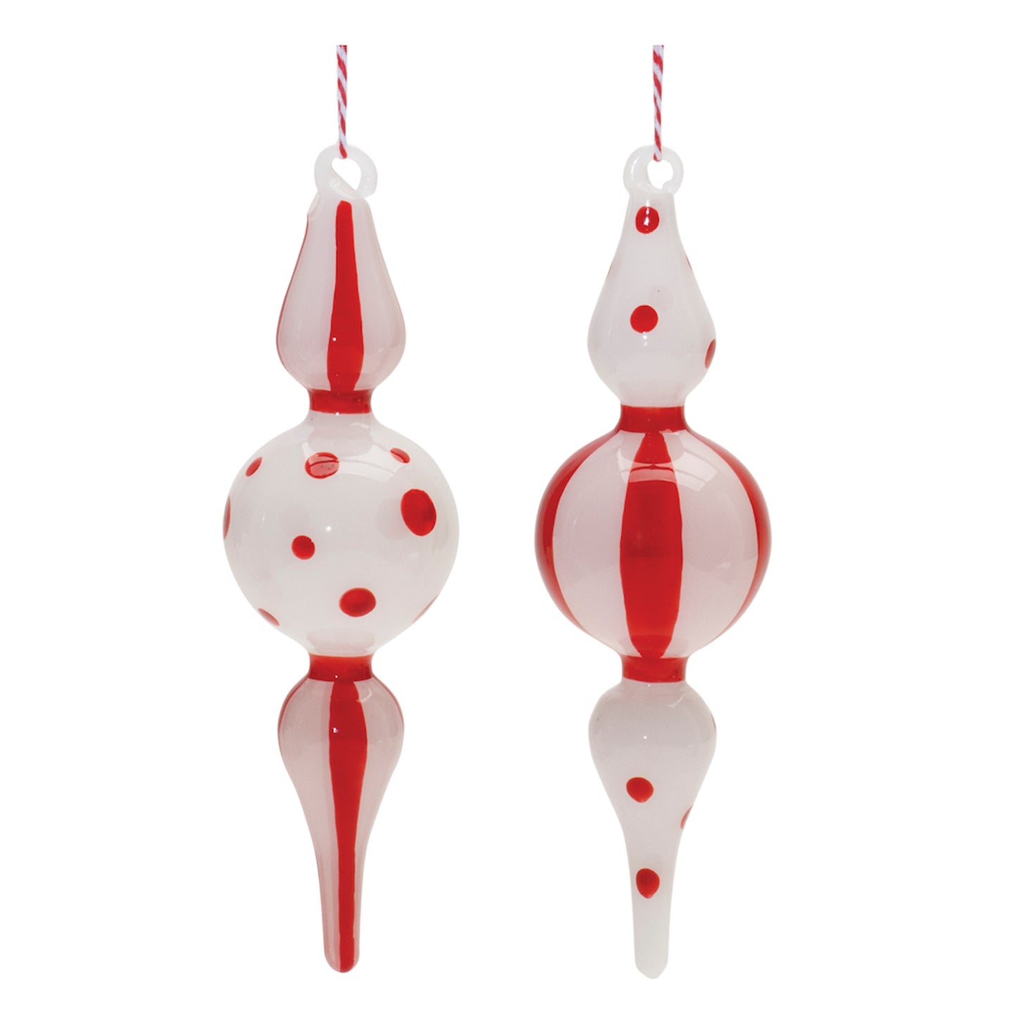 Drop Ornament (Set of 12) 6.5"H Glass