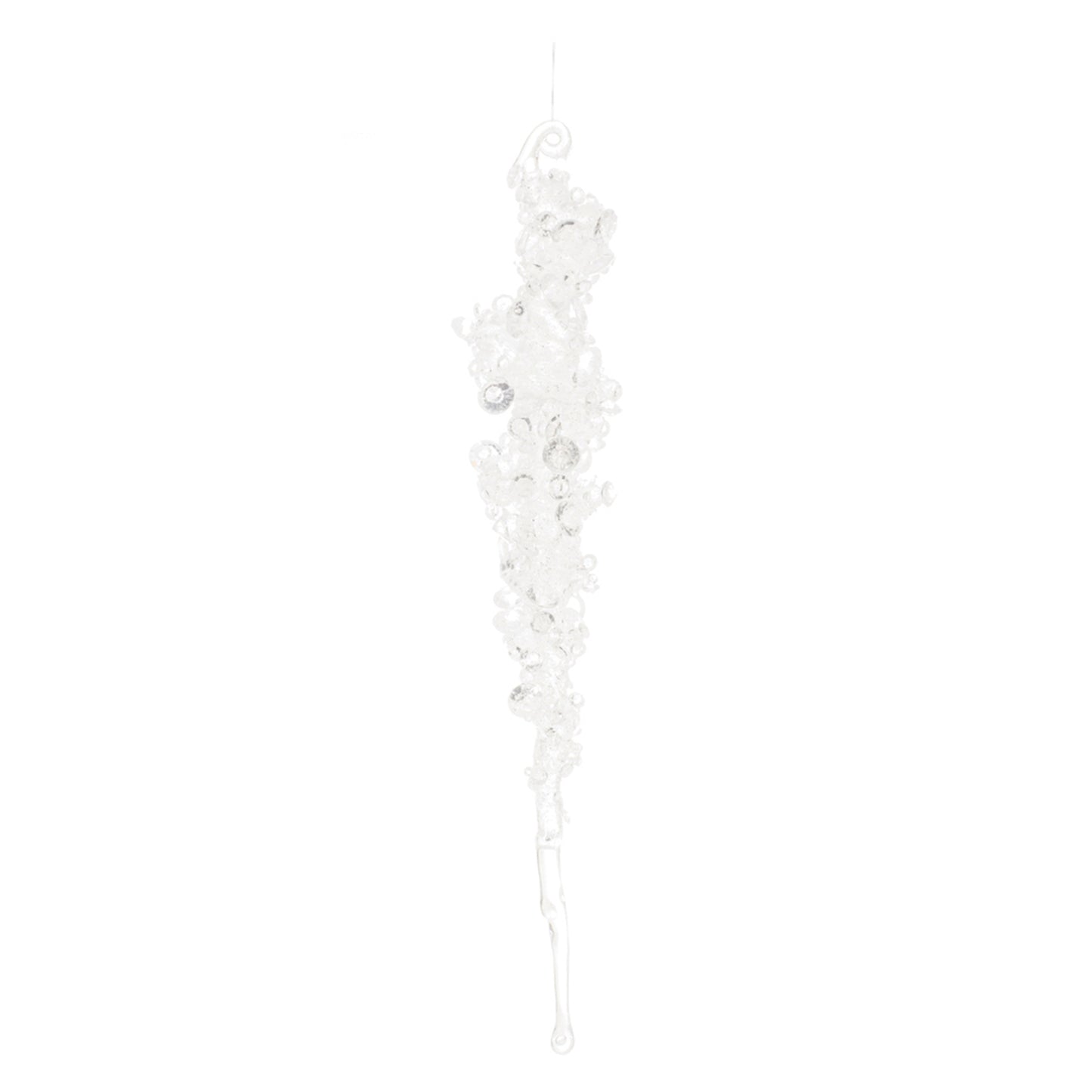 Icicle Ornament (Set of 24) 10"H Plastic