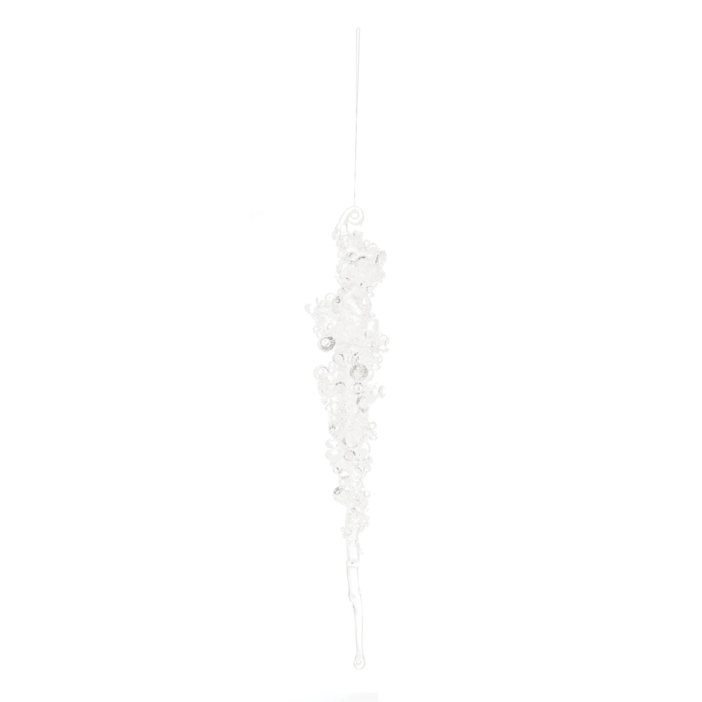 Glittered Icicle Drop Ornament (Set of 24)