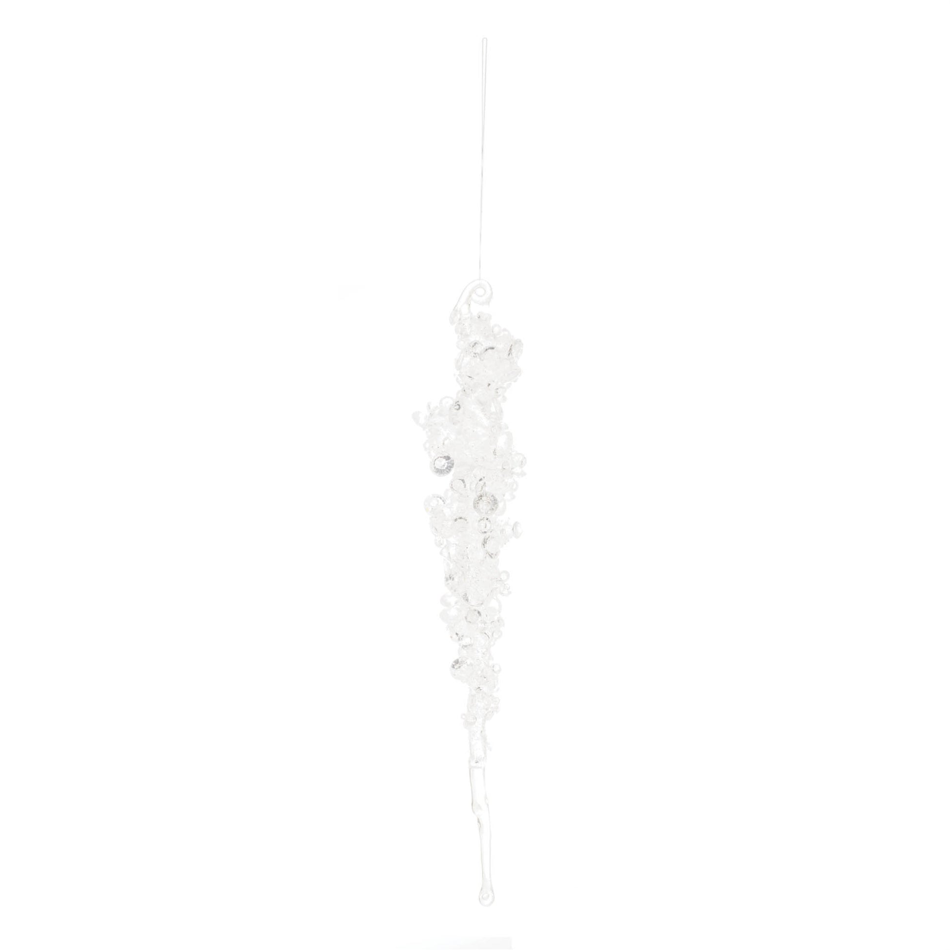 Glittered Icicle Drop Ornament (Set of 24)