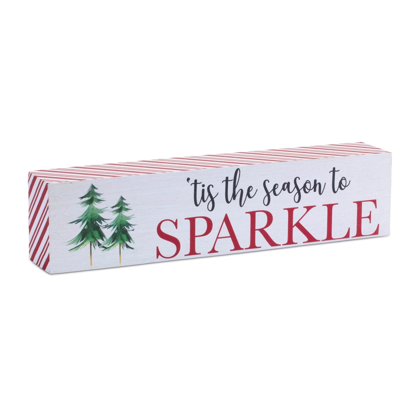 Holiday Peppermint Sentiment Sign (Set of 2)