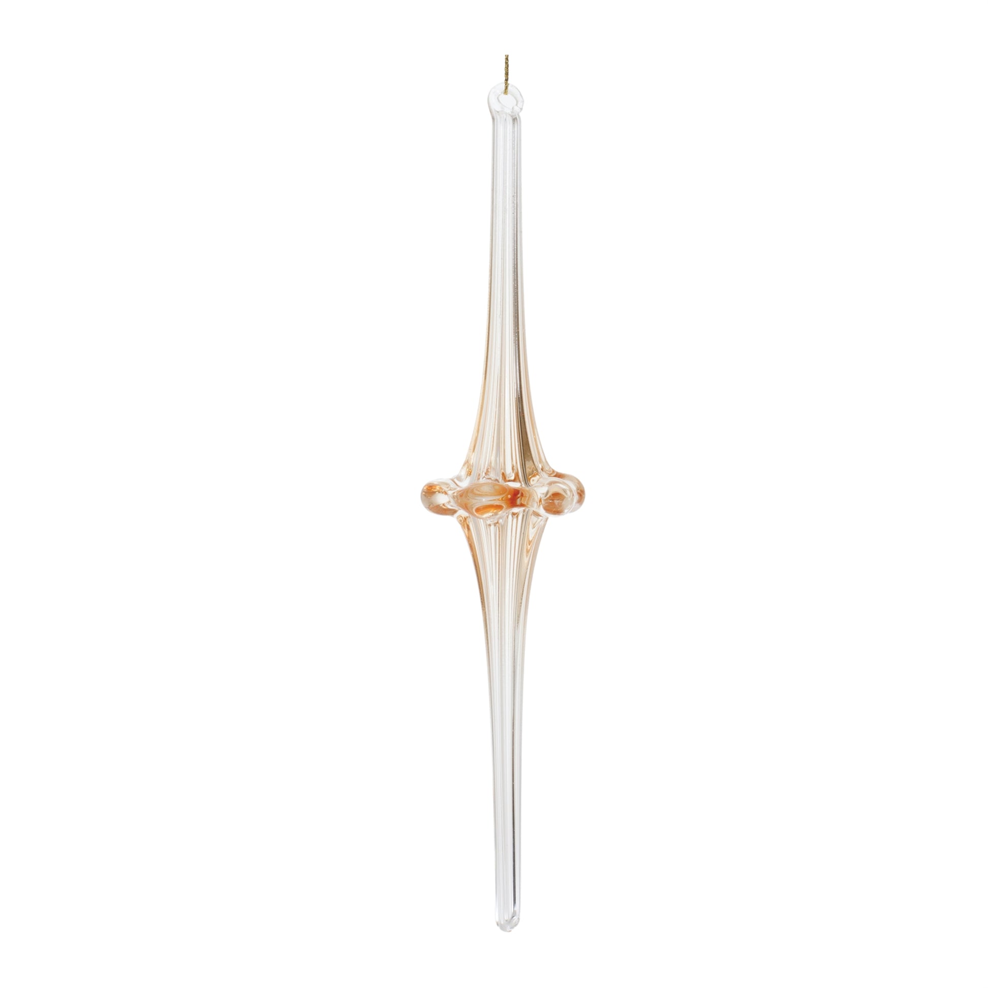 Gold Ombre Glass Drop Ornament (Set of 12)