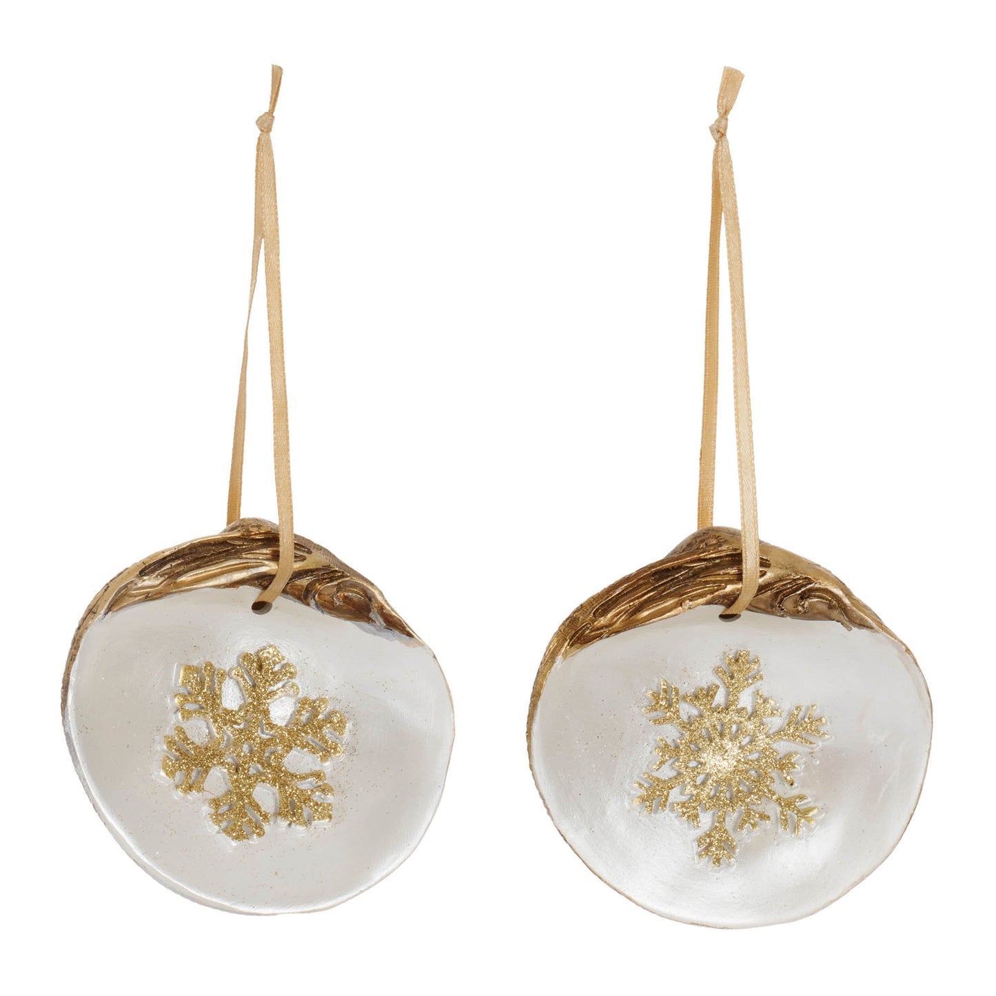 Clam Shell Snowflake Ornament (Set of 12)
