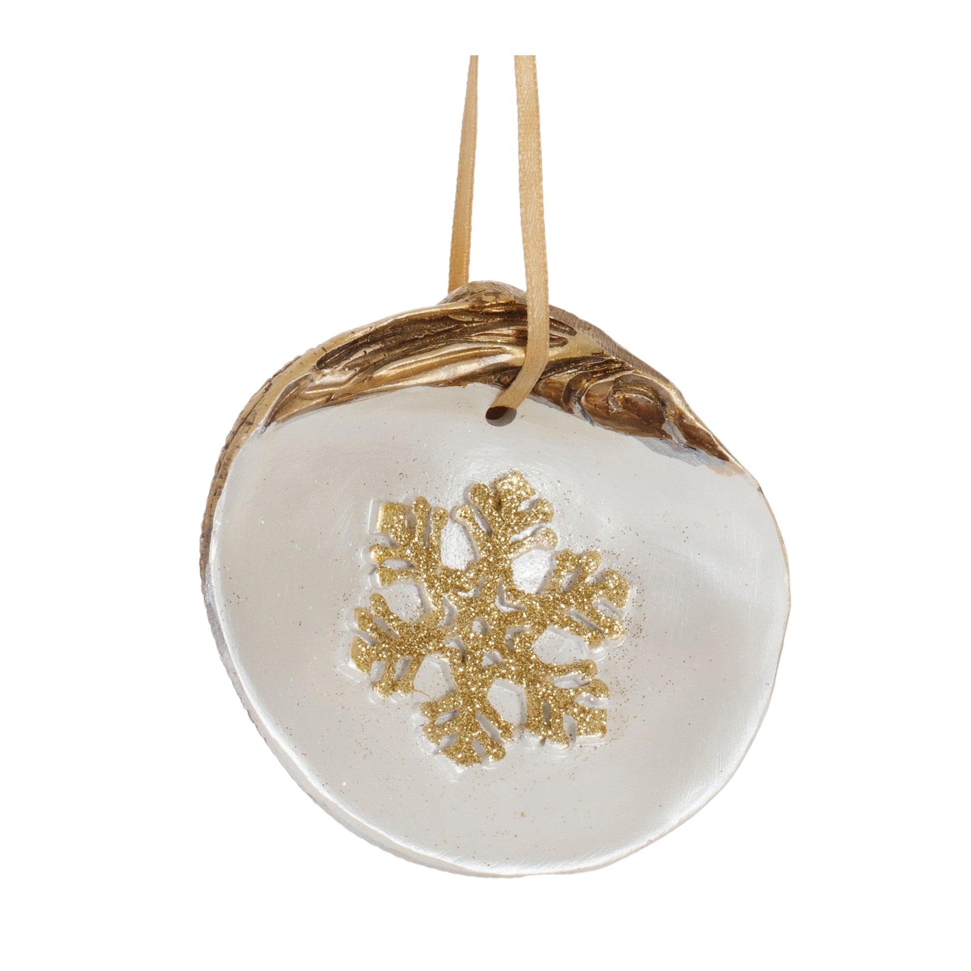 Clam Shell Snowflake Ornament (Set of 12)