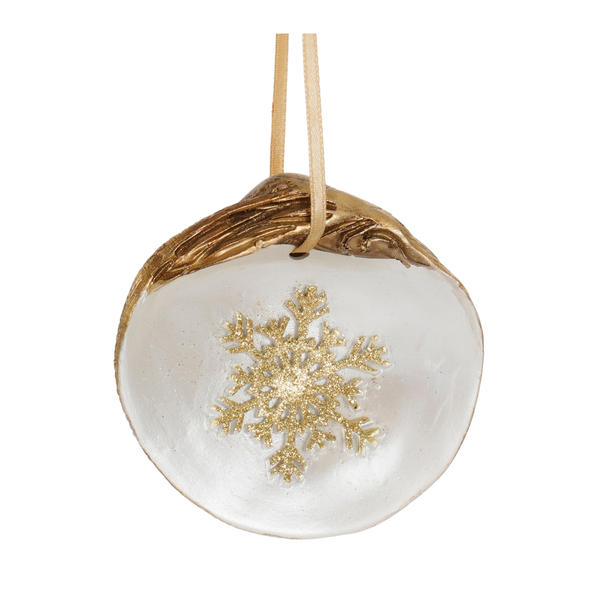 Clam Shell Snowflake Ornament (Set of 12)