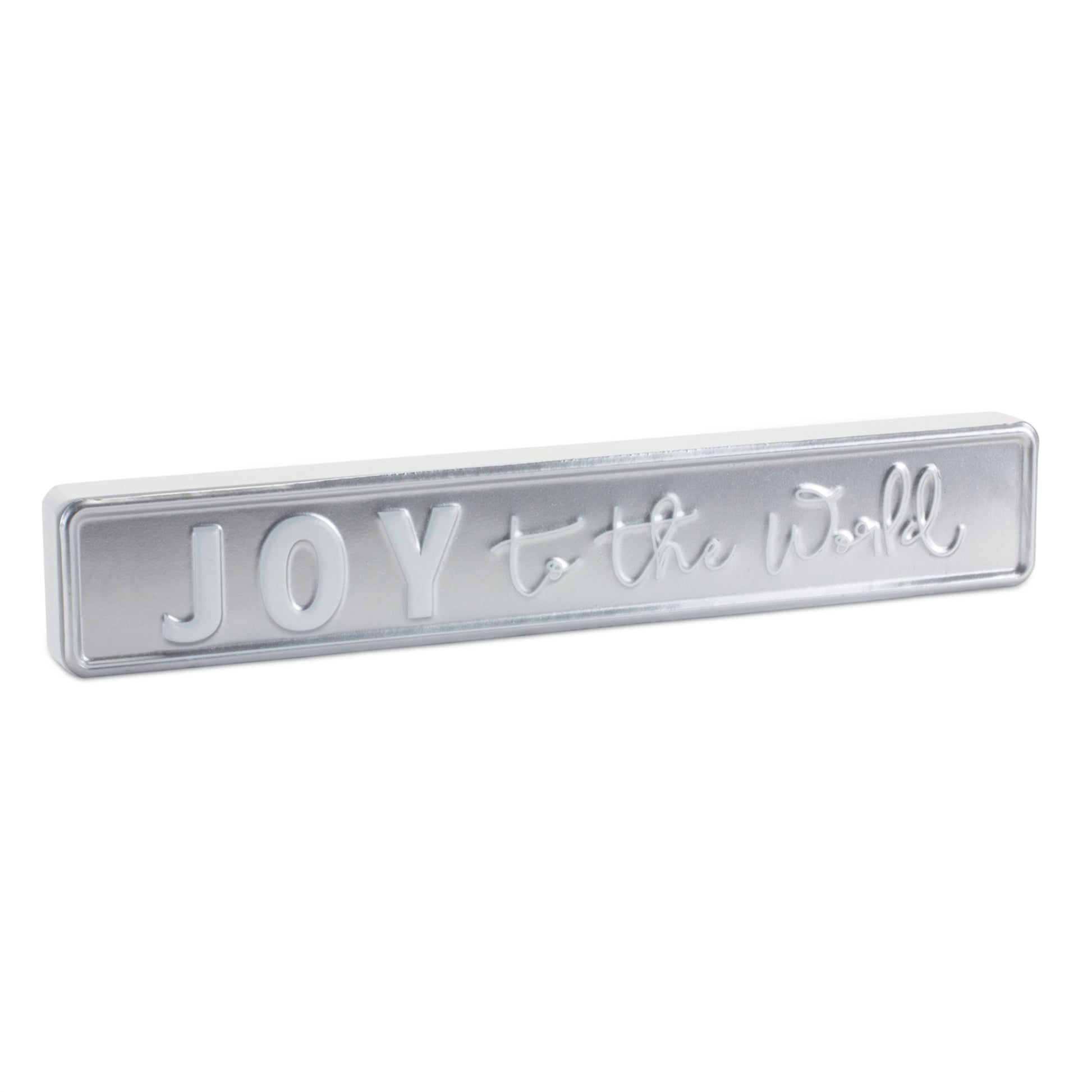 Metal Holiday Sentiment Sign (Set of 2)