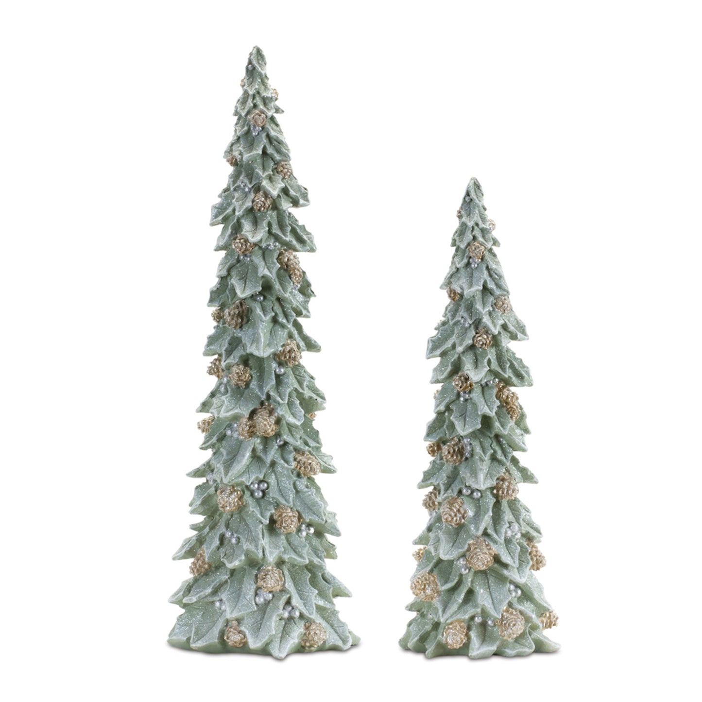 Tree (Set of 2) 15"H, 19"H Resin