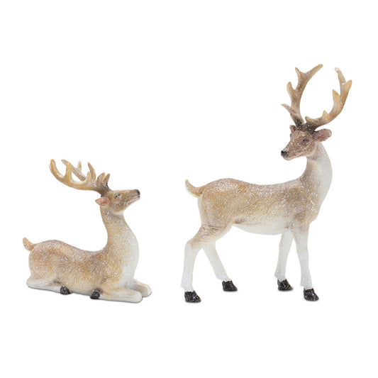 Deer (Set of 6) 3.5"H, 5.5"H Resin