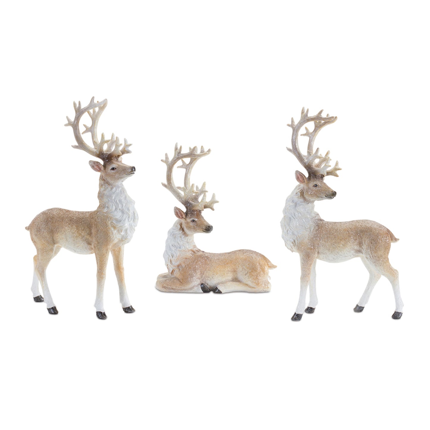 Deer (Set of 3) 10"H, 13"H, 13.5"H Resin