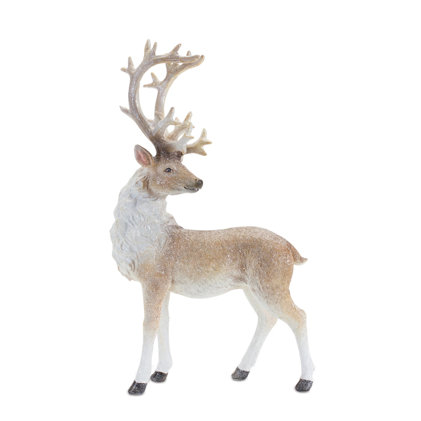 Glittered Holiday Deer Figurine (Set of 3)