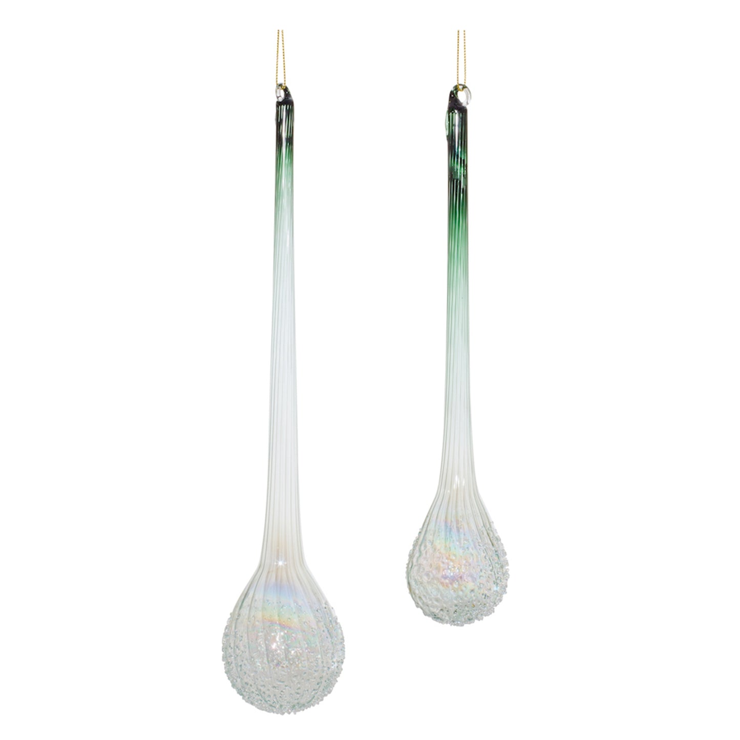 Icicle Drop (Set of 12) 10"H, 12"H Glass