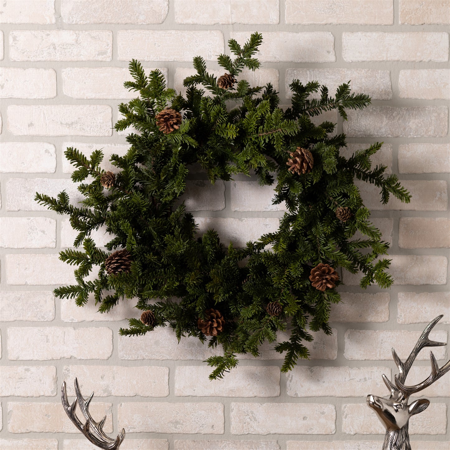 Pine Cone Wreath 25"D