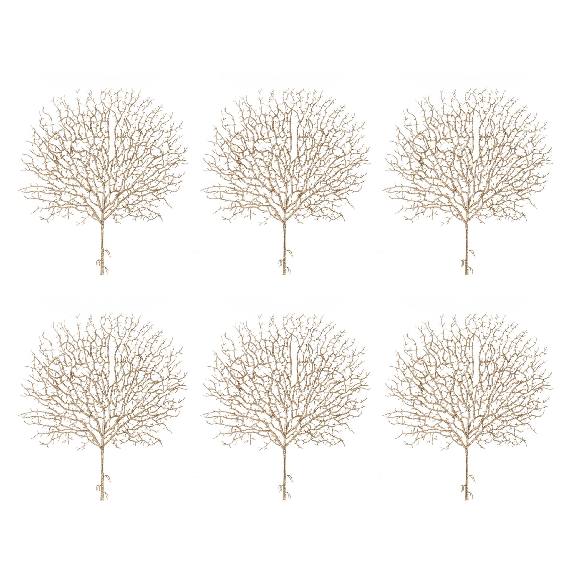 Glittered Twig Spray (Set of 6)