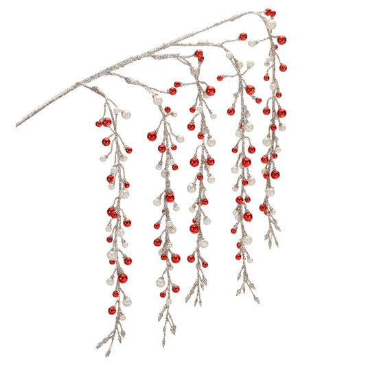 Hanging Berry Branch (Set of 2) 26"H Plastic