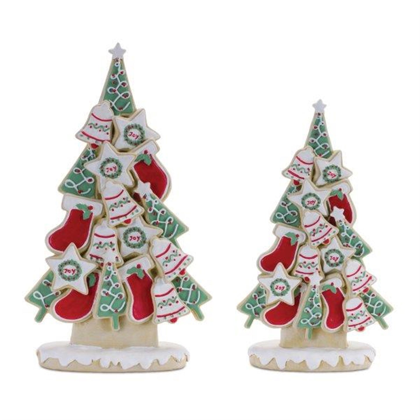 Cookie Tree (Set of 2) 10"H, 12"H Resin