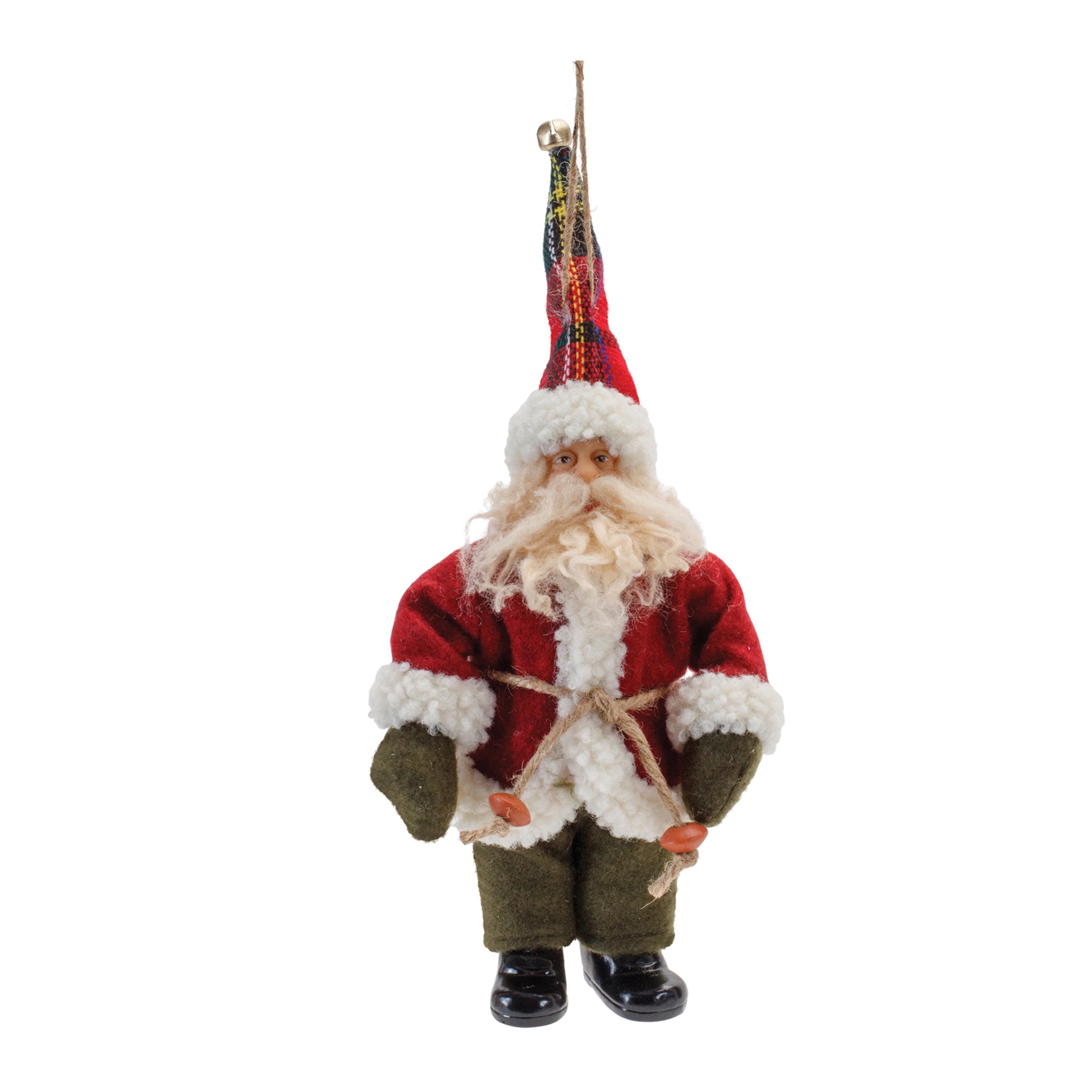 Vintage Santa Character Ornament (Set of 6)