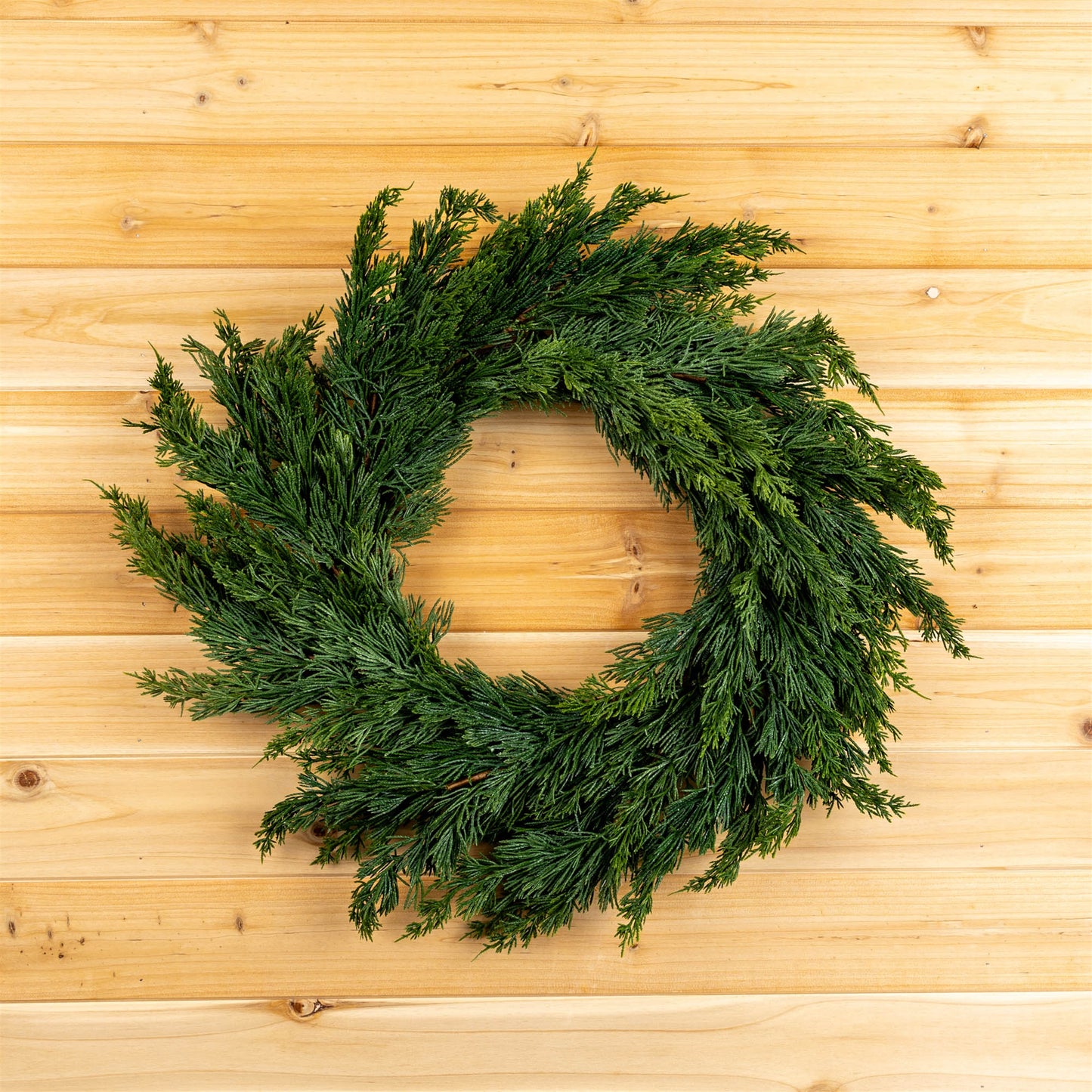 Variegated Pine Wreath 25"D