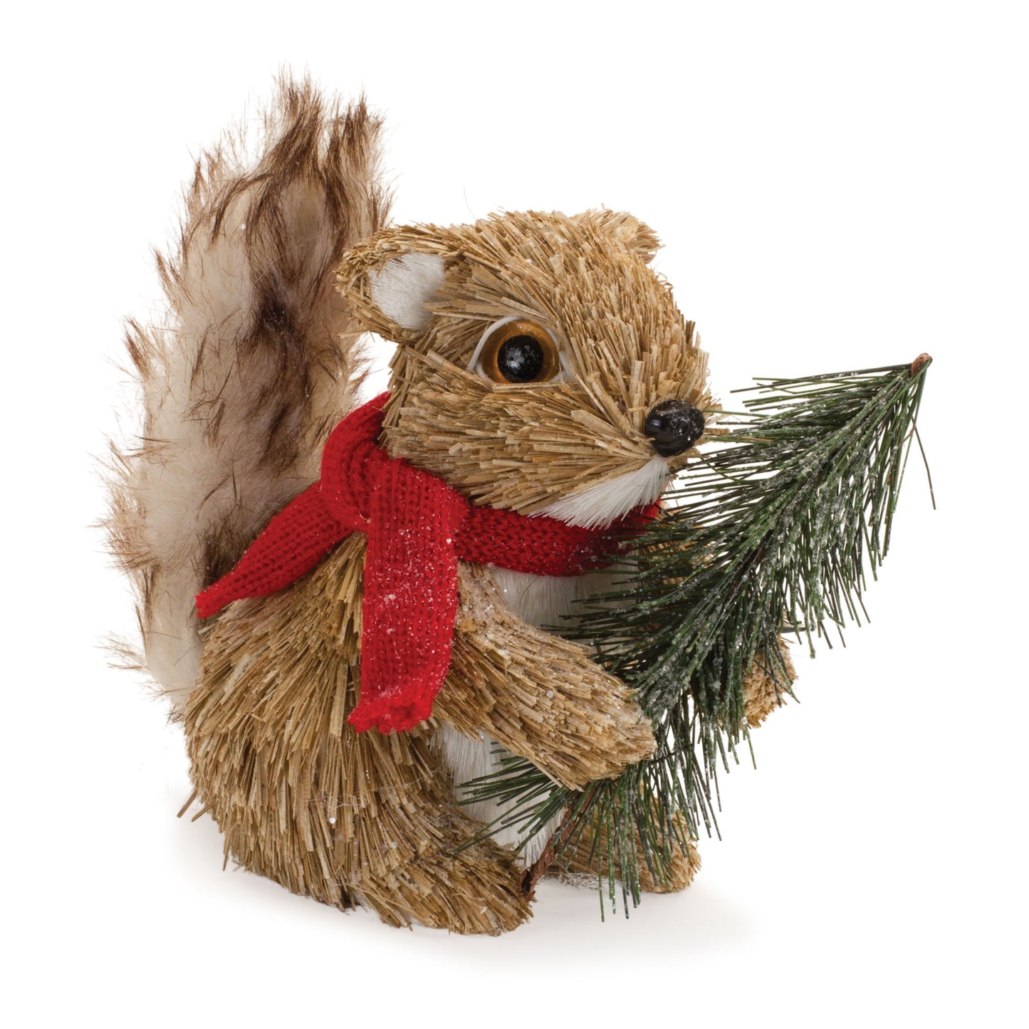 Squirrel w/Tree (Set of 2) 5.5"H Foam/Sisal