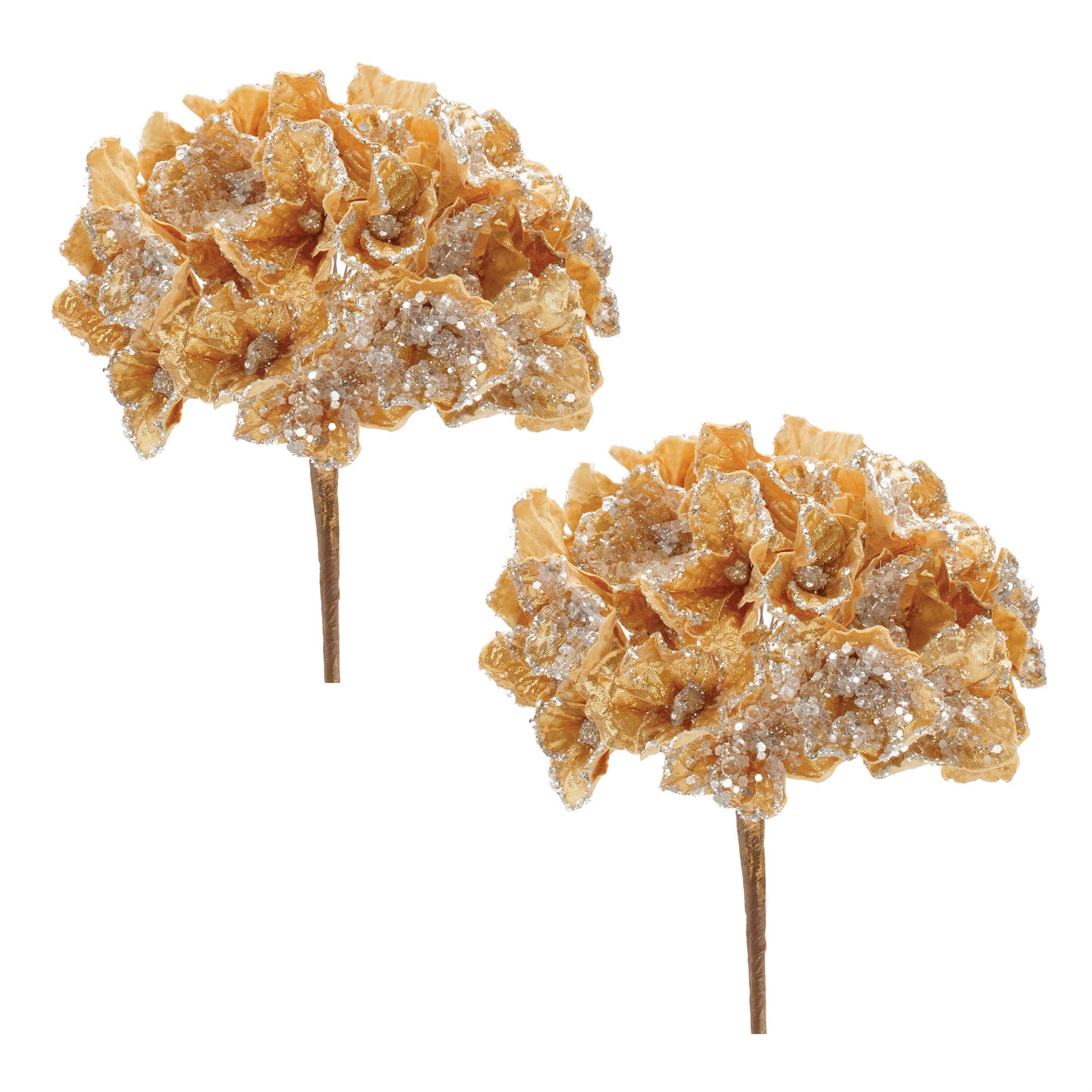 Beaded Hydrangea Flower Stem (Set of 2)