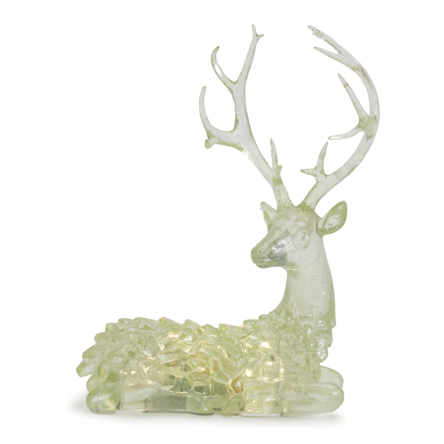 LED Lighted Sage Green Deer (Set of 2)