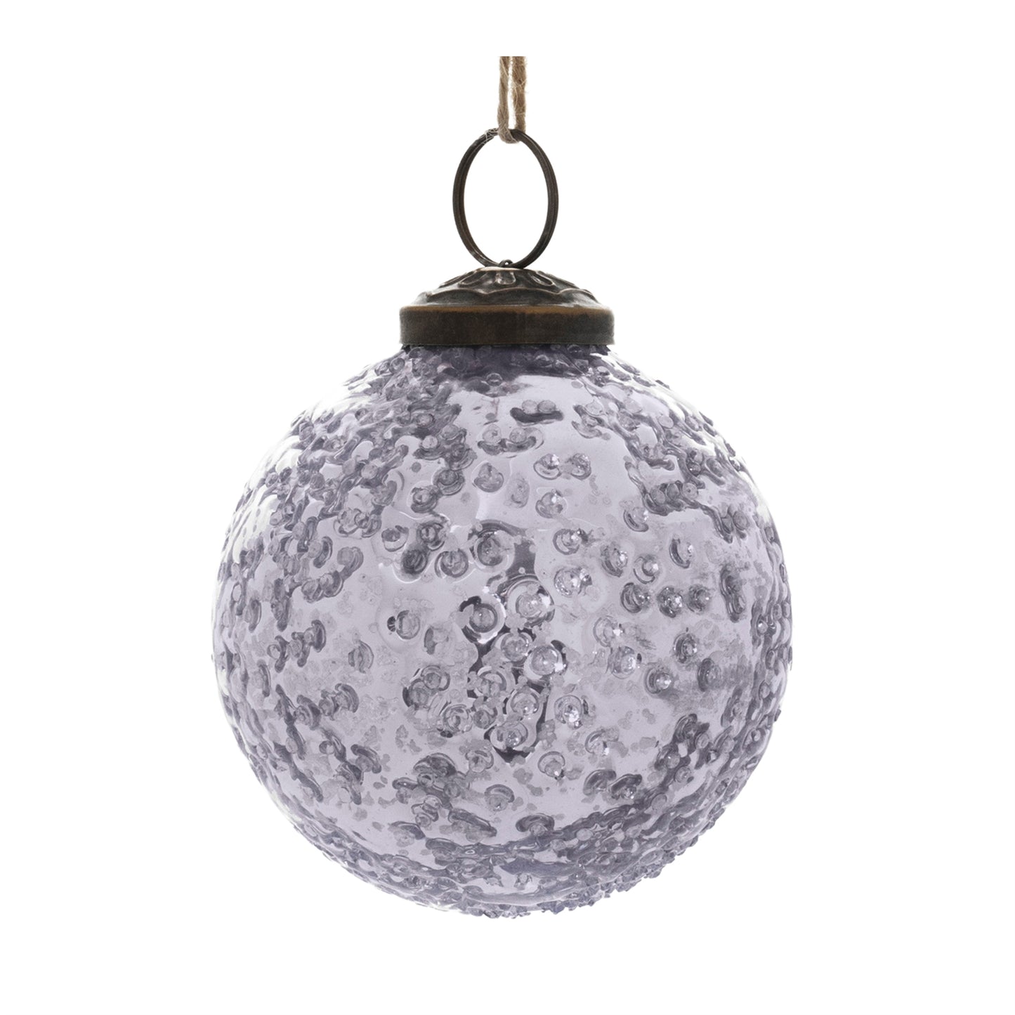 Distressed Glass Ball Ornament (Set of 6)