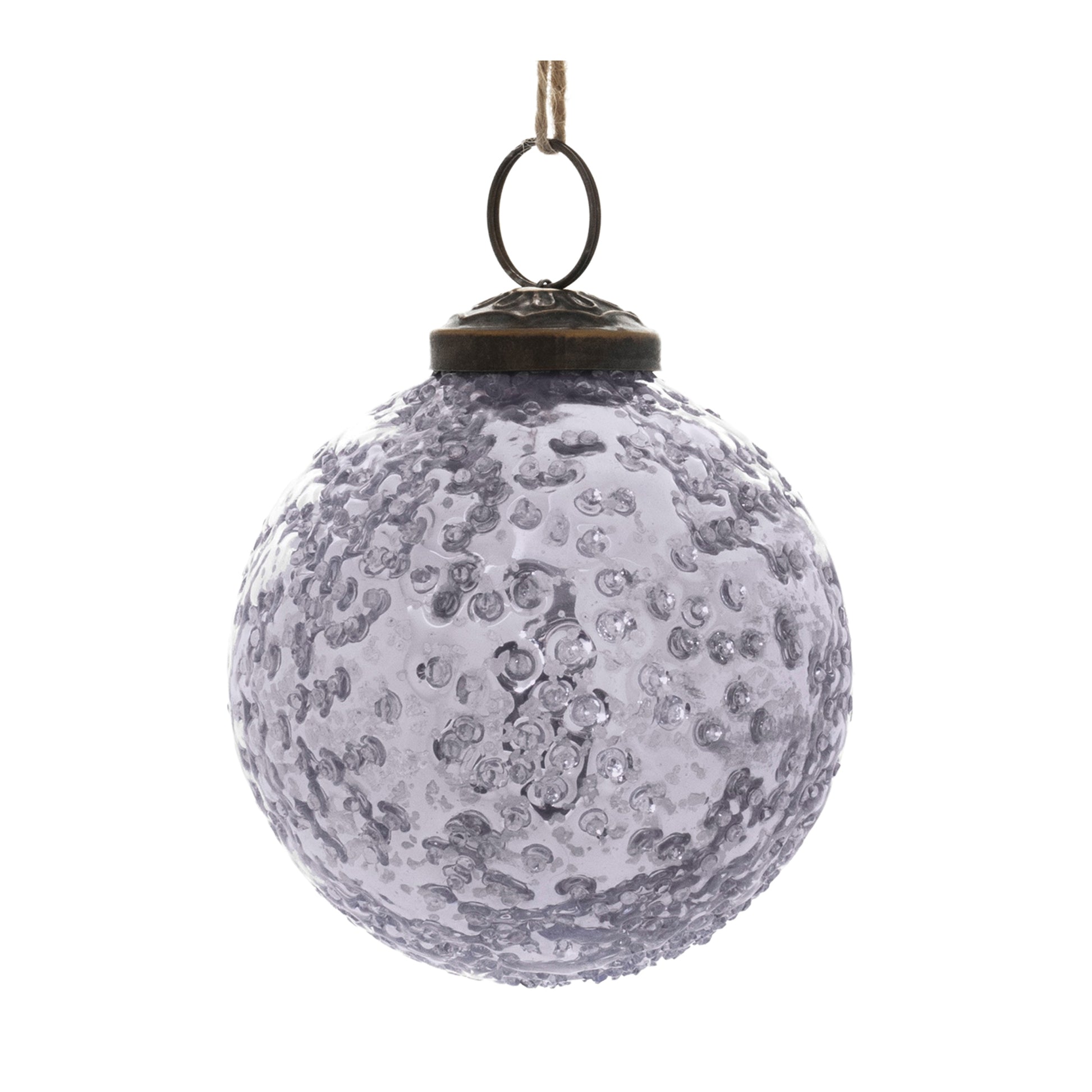 Distressed Glass Ball Ornament (Set of 6)