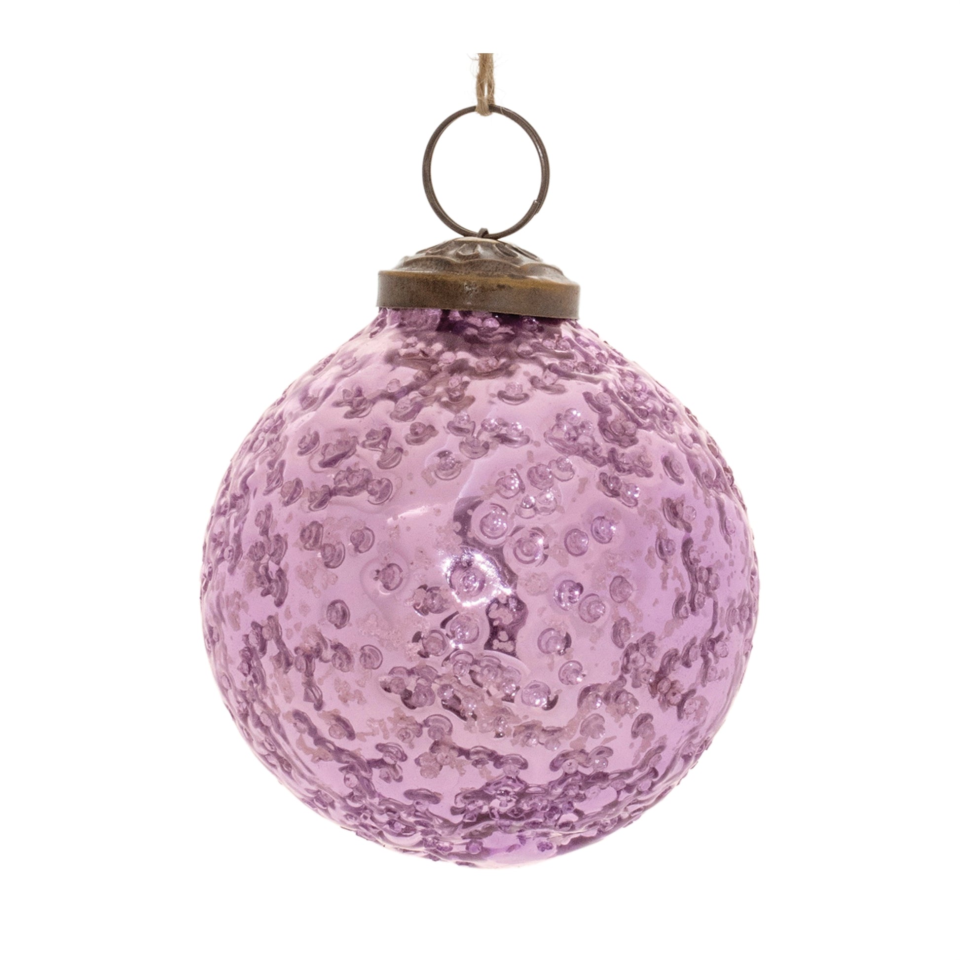 Distressed Glass Ball Ornament (Set of 6)
