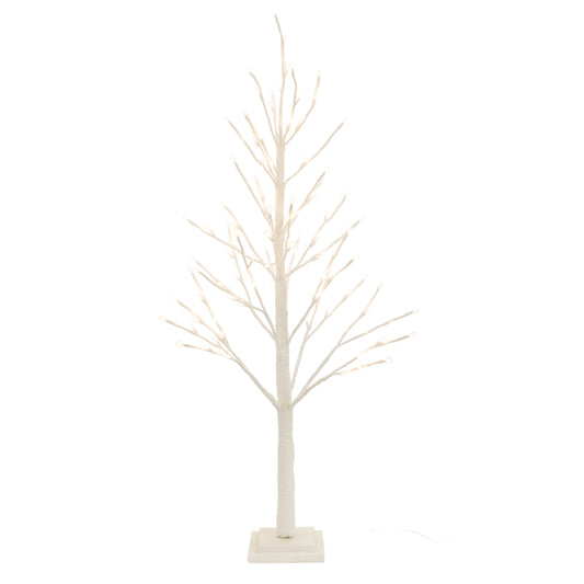 LED Glittered Twig Tree 48"H
