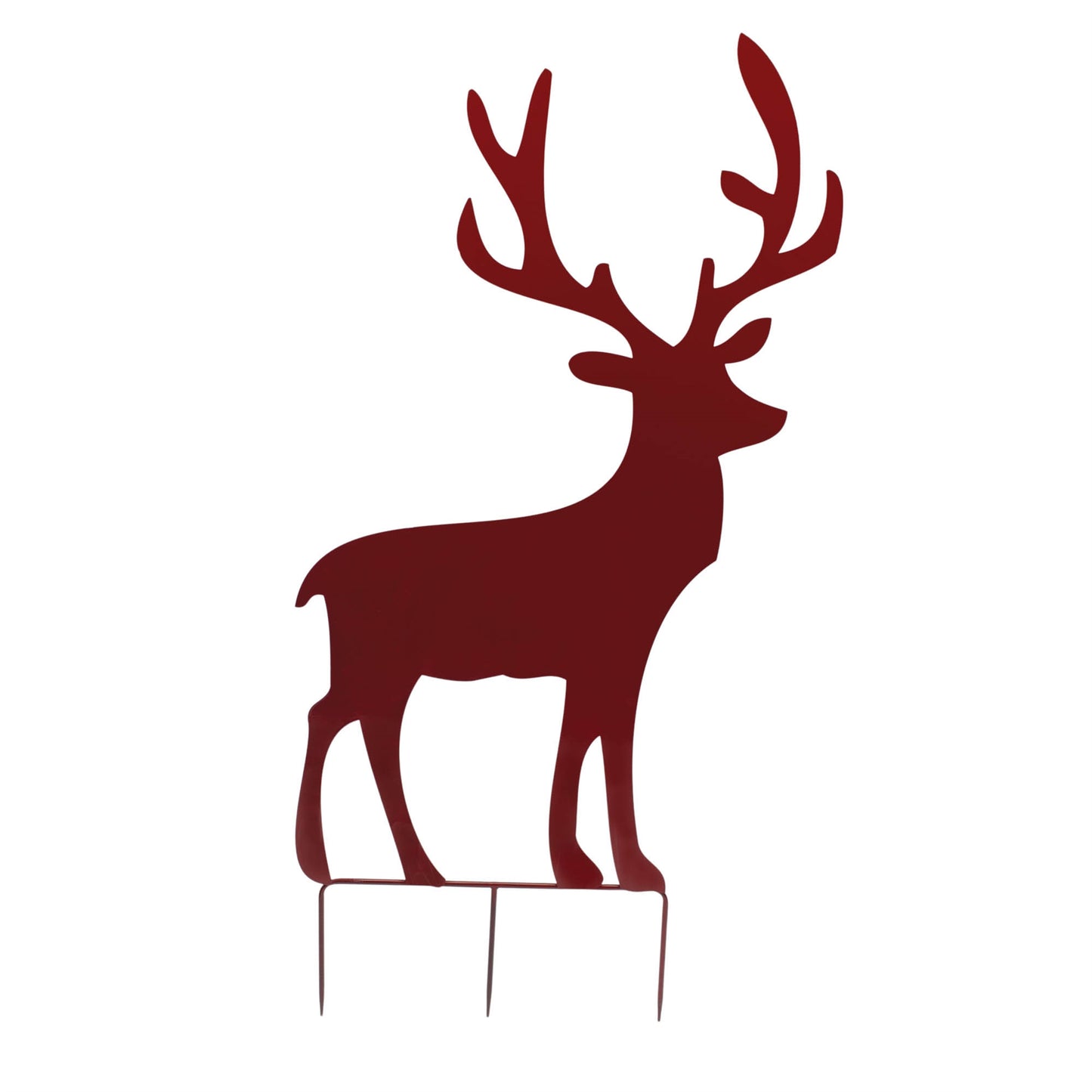 Metal Deer Cut-Out Yard Stakes – Set of 2