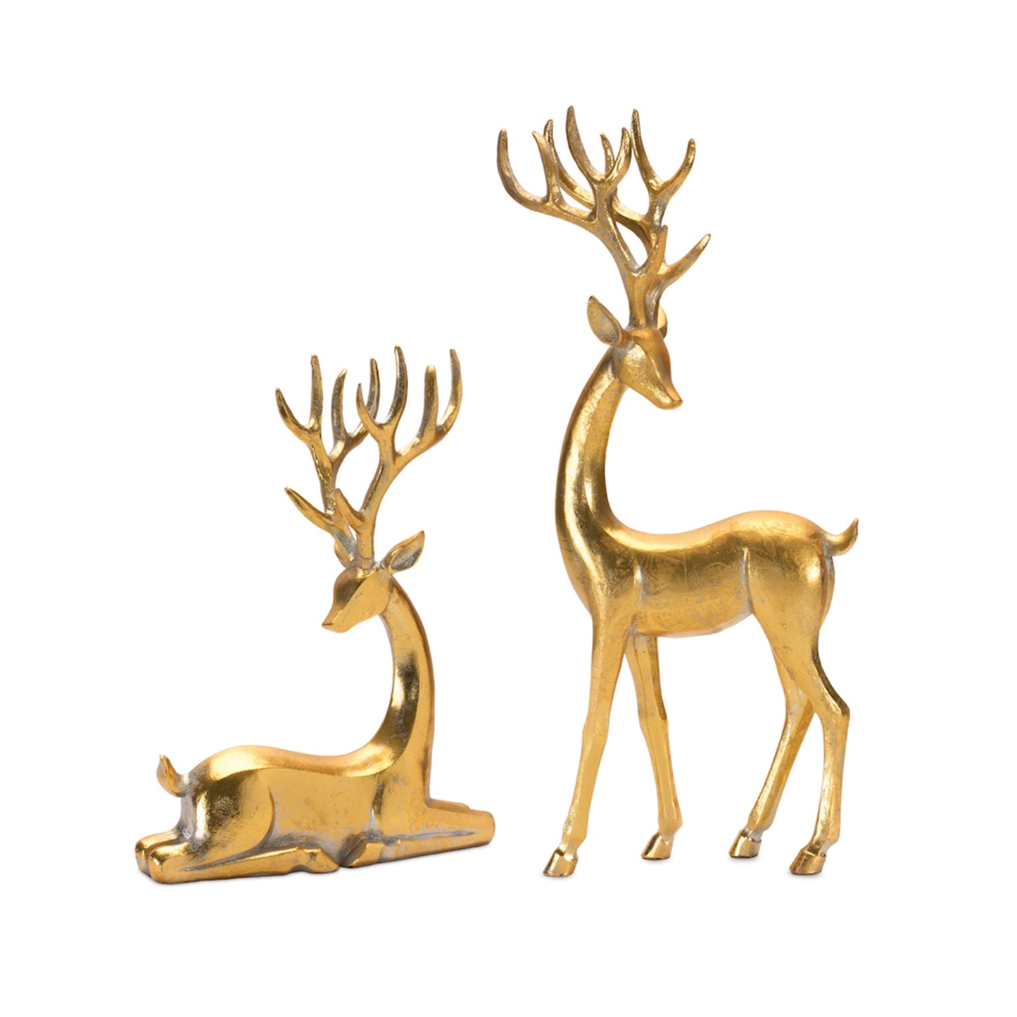 Deer (Set of 2) 10"H, 15"H Resin