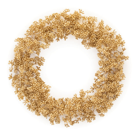 Metallic Berry Wreath 13.5"D