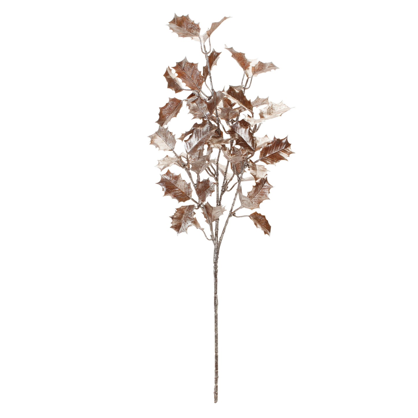 Metallic Holly Leaf Spray (Set of 6)