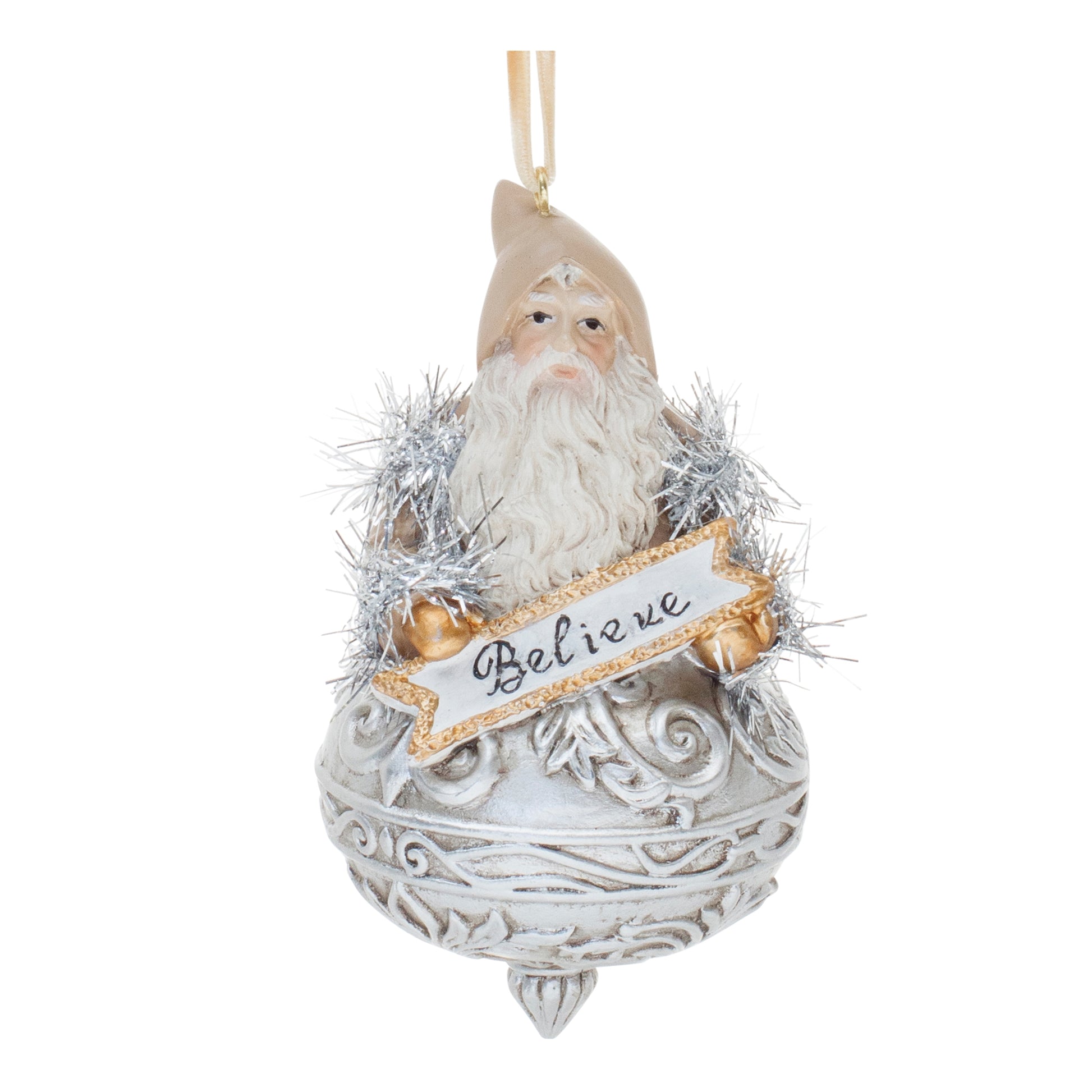 Ornate Santa and Snowman Finial Ornament (Set of 6)