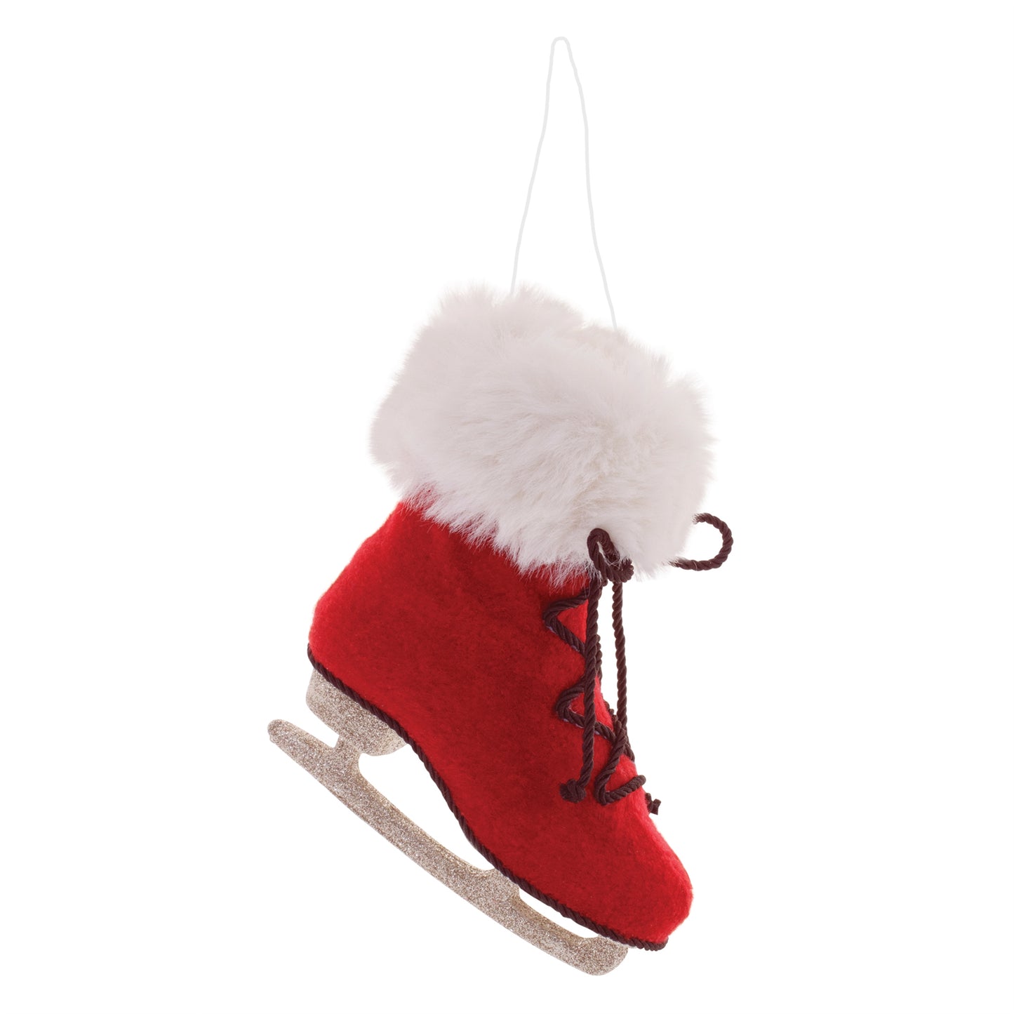 Fluffy Ice Skate Ornament (Set of 6)