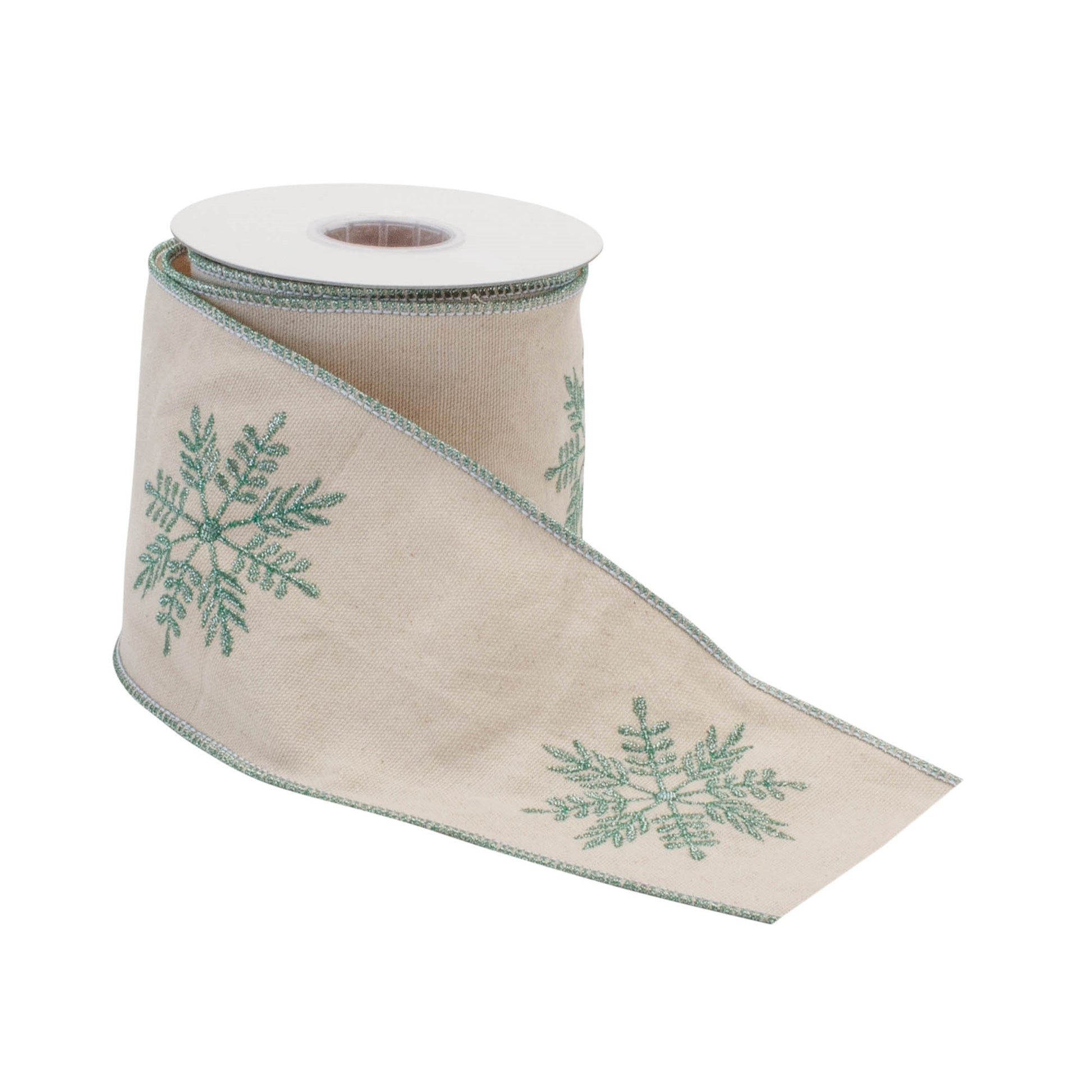 Festive Elegance Wired Cotton Ribbon