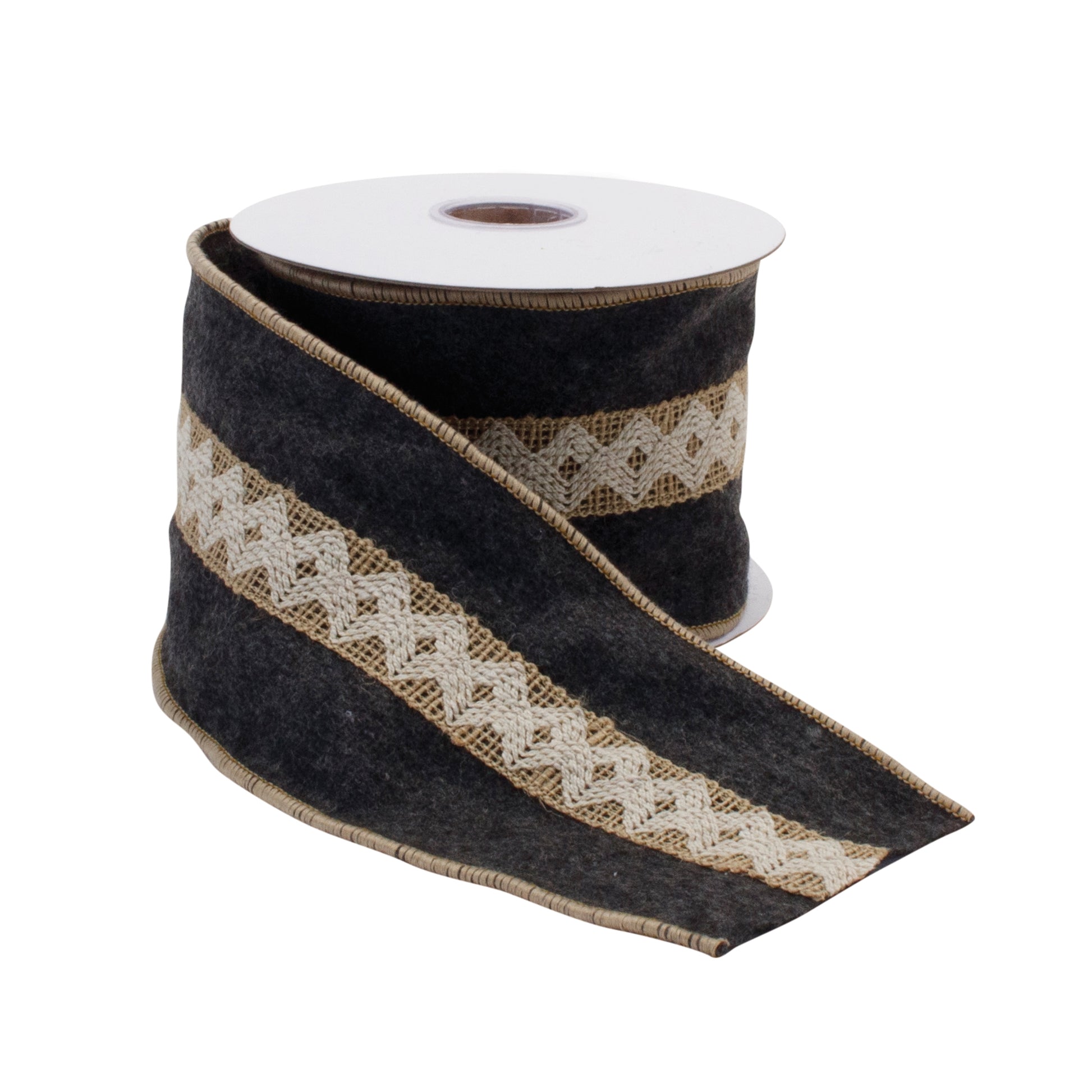 Wool Holiday Ribbon (Set of 2)