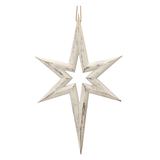 Star Ornament (Set of 6) 14"H Wood