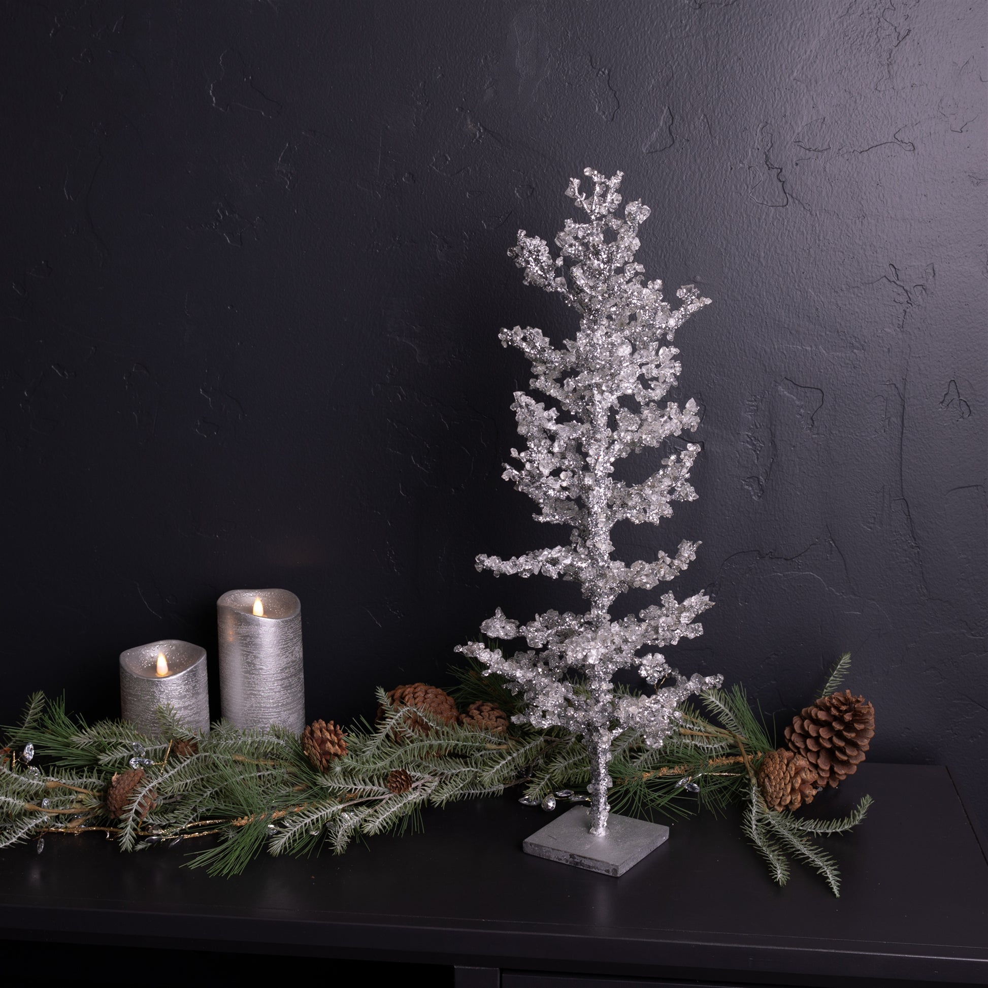 Icy Jeweled Twig Tree (Set of 2)
