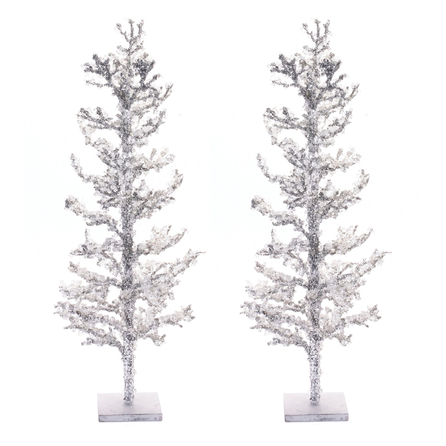 Icy Jeweled Twig Tree (Set of 2)