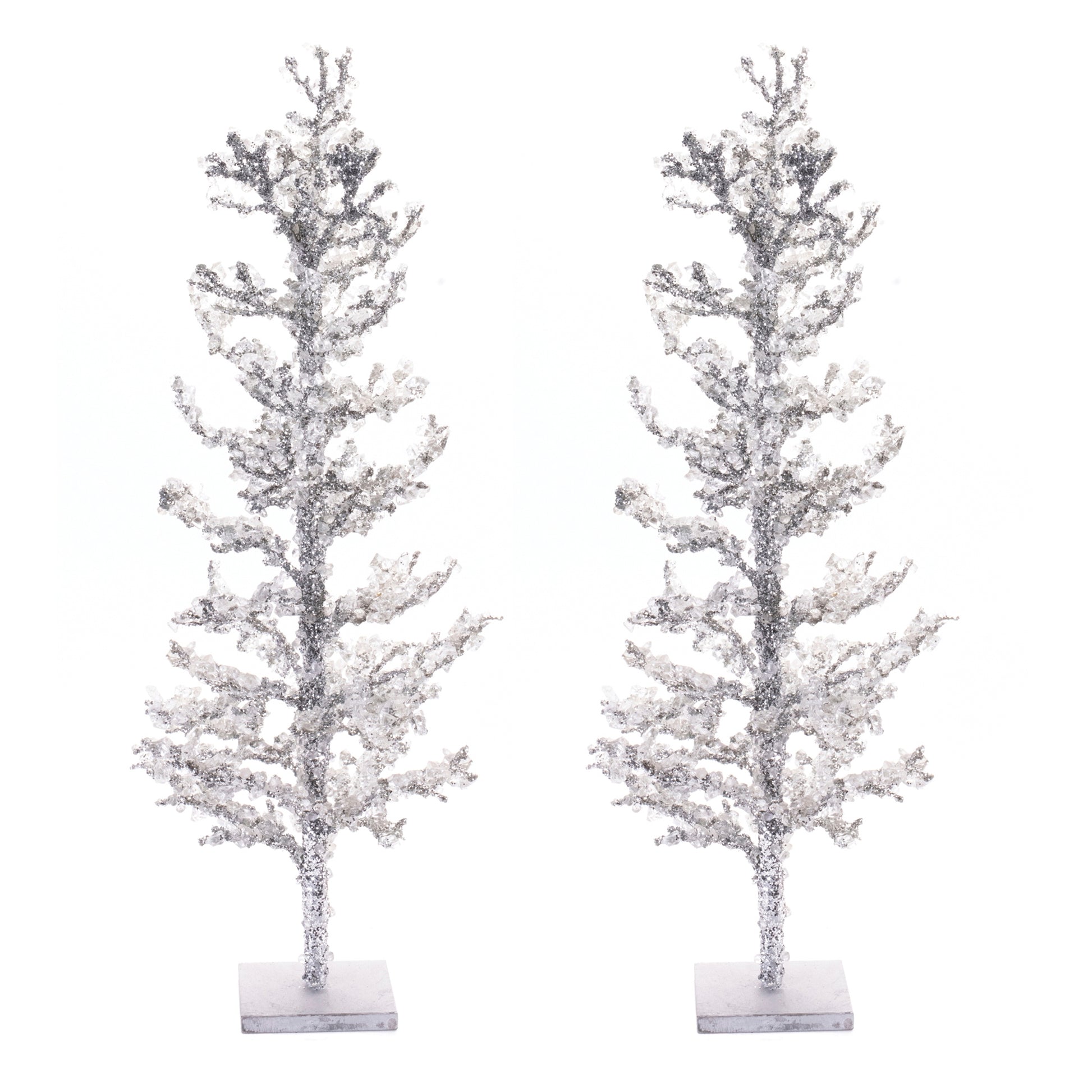 Icy Jeweled Twig Tree (Set of 2)