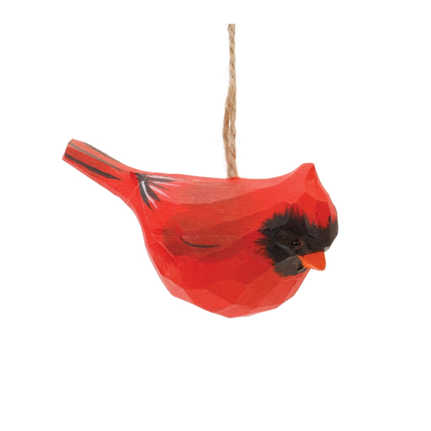 Wooden Cardinal Ornaments – Set of 4