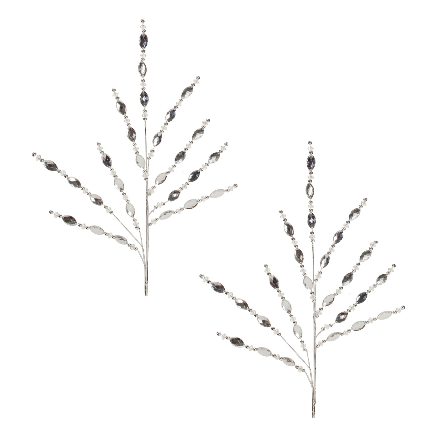 Silver Jewel Spray (Set of 2)