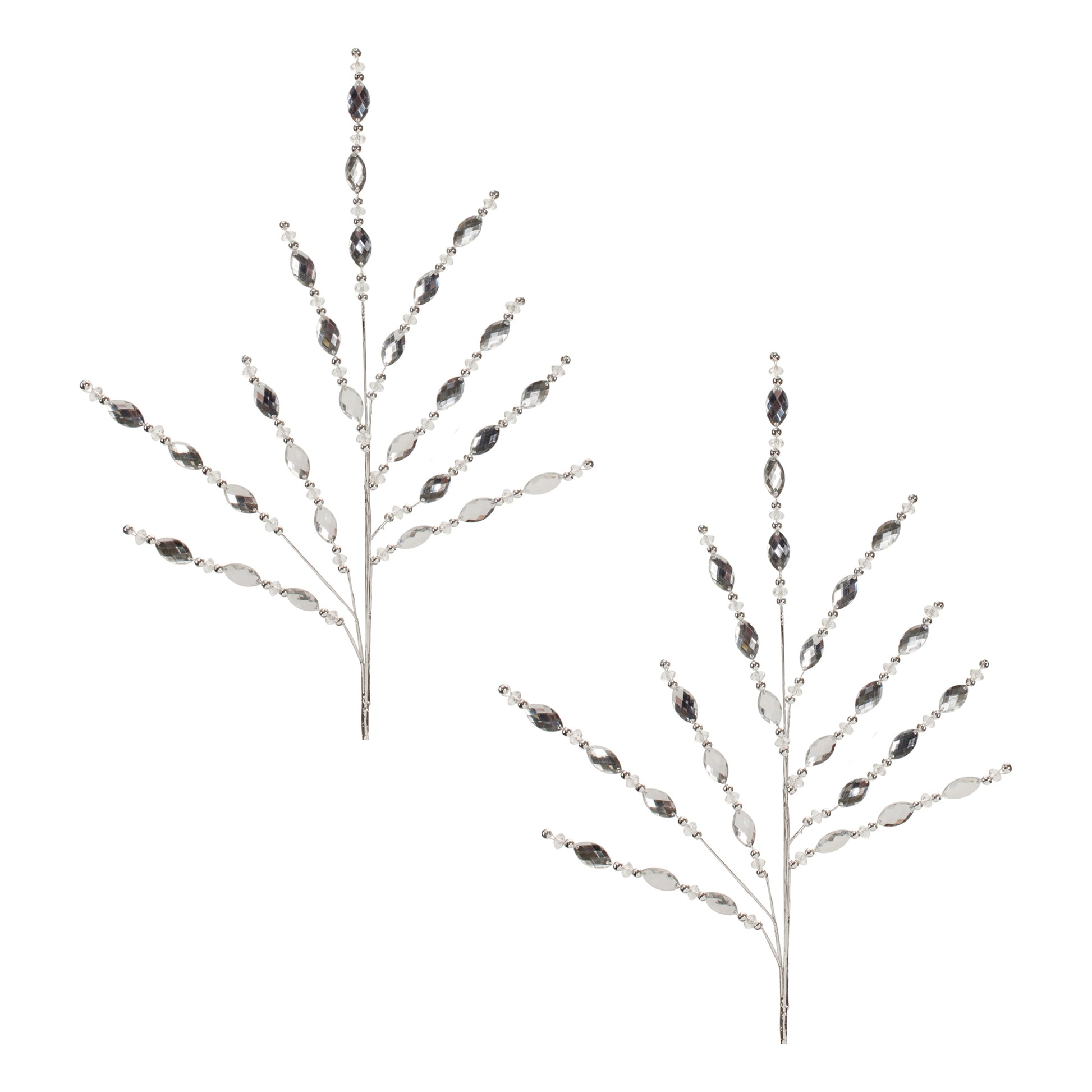 Silver Jewel Spray (Set of 2)